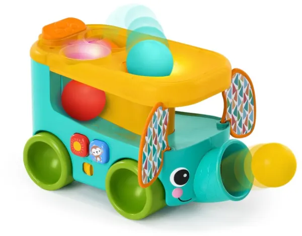 Pop & Roll Safari Bus Ball Toy